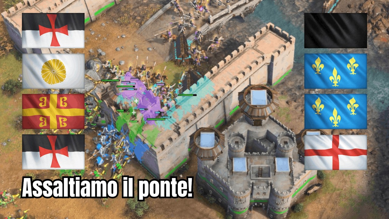 Assaltiamo il ponte con i Templari! – Age of Empires 4 Gameplay