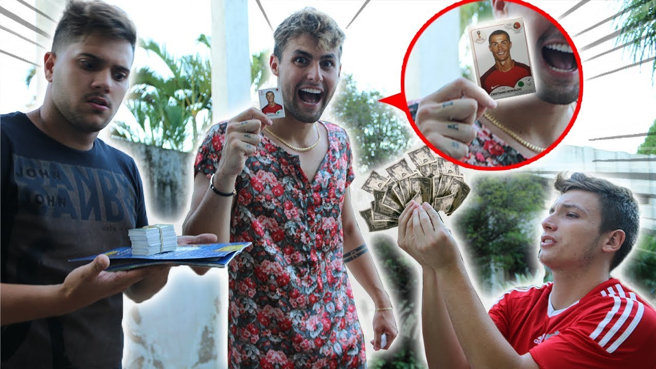 PAGUEI R$ 1.000,00 PELA FIGURINHA DO CRISTIANO RONALDO!! ( rezende aceitou?? )