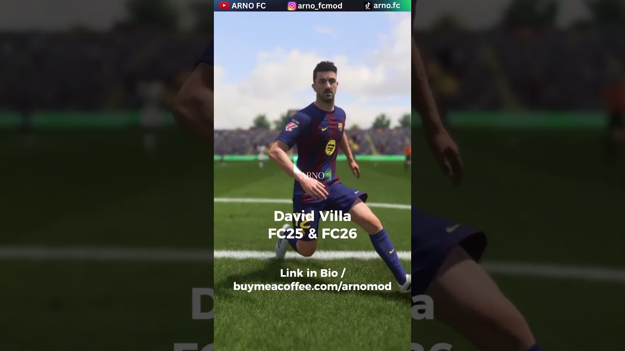 David Villa Face FC25 & FC26