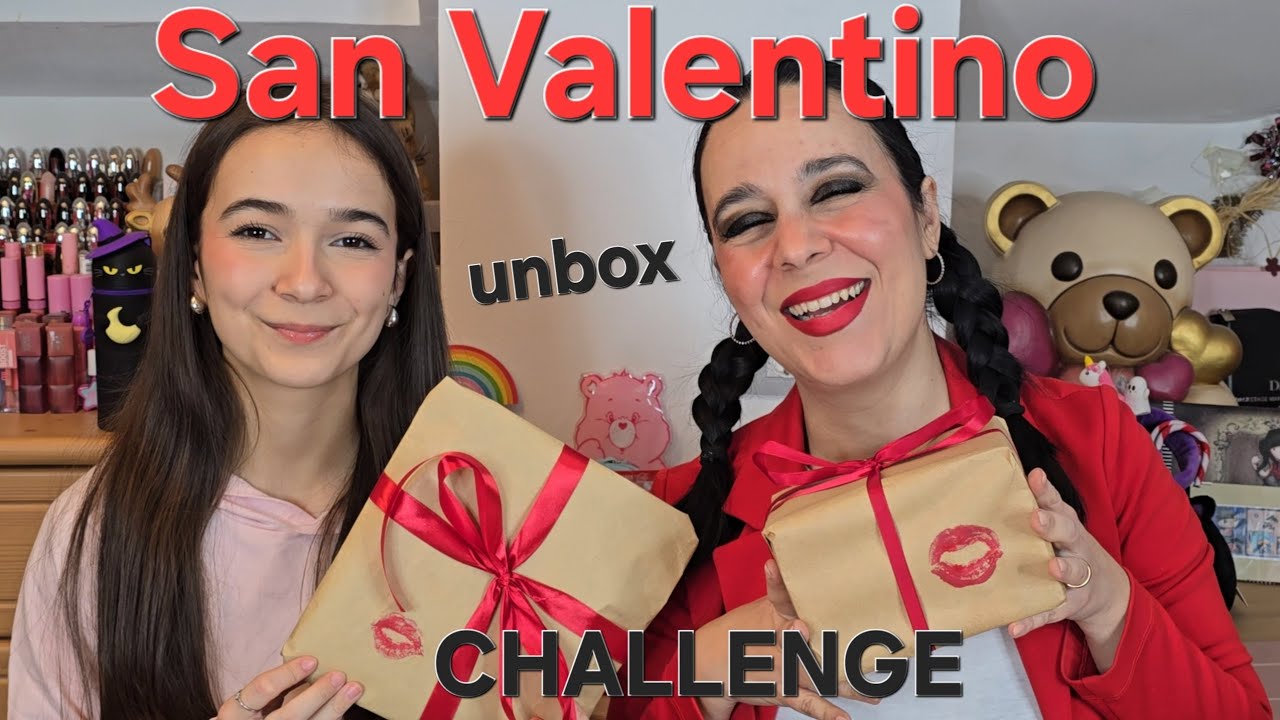 Unbox regali di San Valentino 💕 Challenge mamma‑figlia: impacchettiamo i regali per papà! #unboxing 