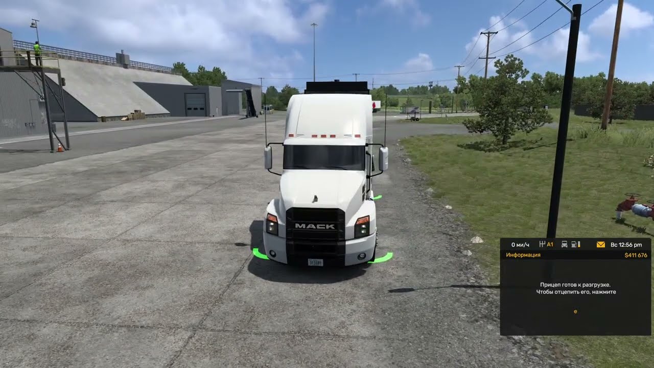#ATS Рейс по Айове вдоль границы штата Небраска!