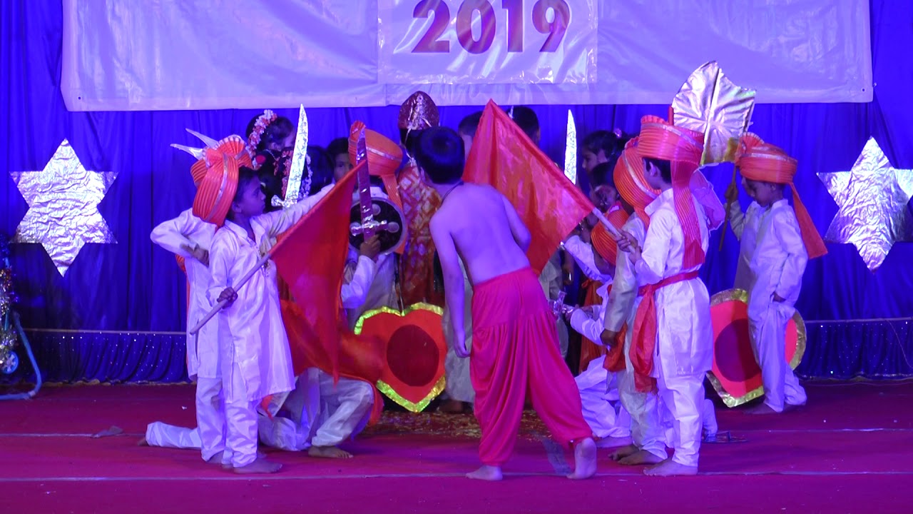 Sri Sri Ravishankar Bal Mandir,Angol,Belagavi,Annual,Cultural,Shivaji Maharaj,drama