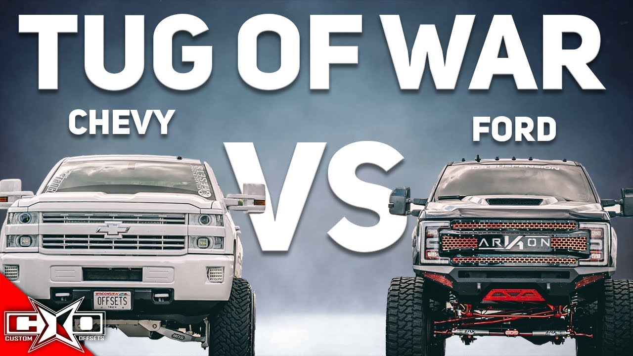 TUG OF WAR - SUPERCHARGED CHEVY VS TURBO FORD!