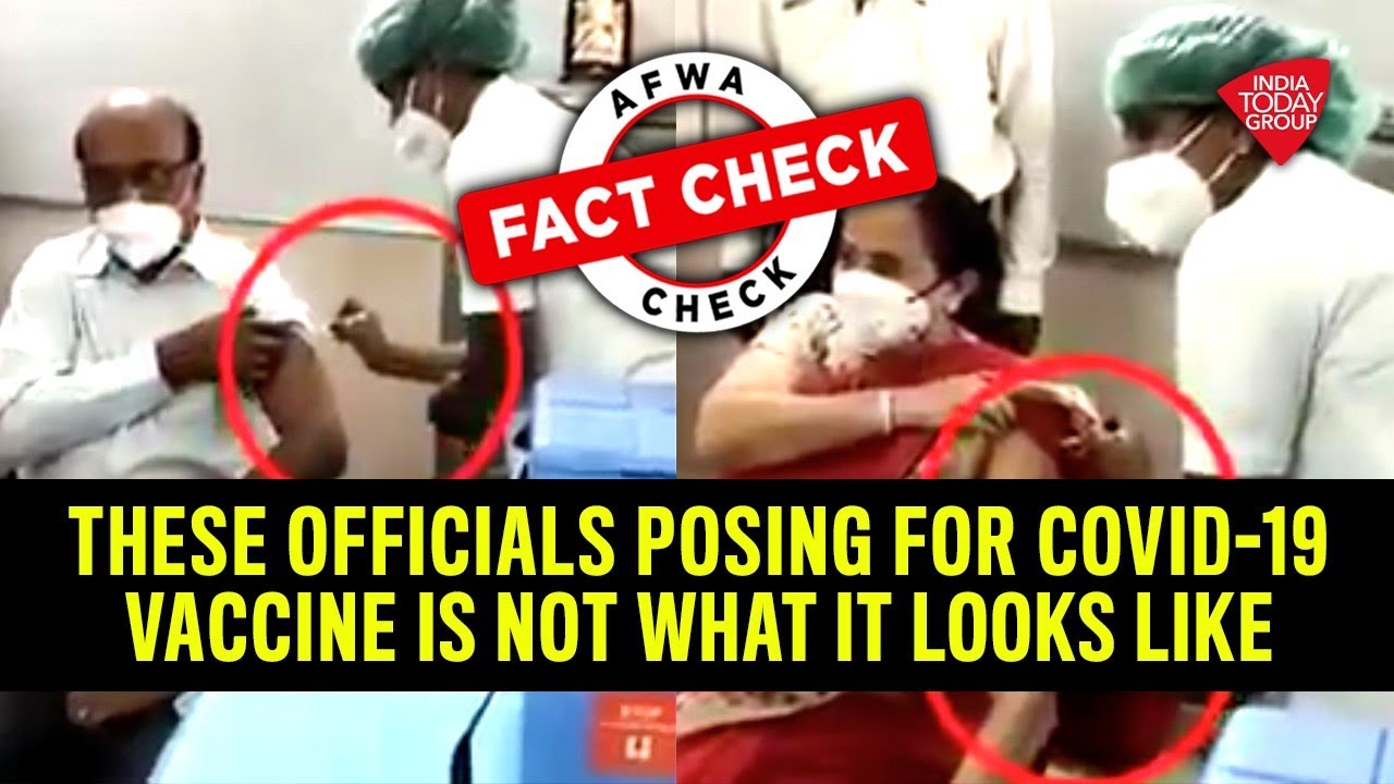Fact Check: These Officials Posing For Covid-19 Vaccine Is Not What It Looks Like | India Today