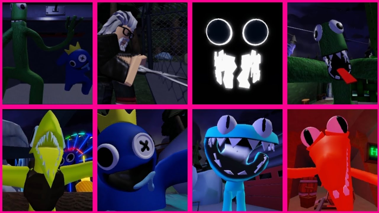 🌈RainbowFriendsChapter2-GreenYellowBlueSky Blue&OrangePeopleFullJumpscareShowdown!RobloxHorror Story