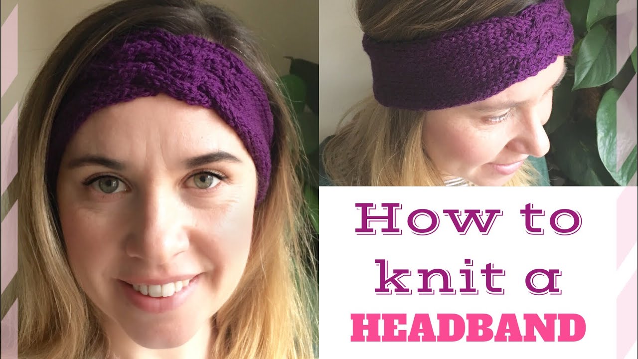 How to knit a headband/cable headband | TeoMakes
