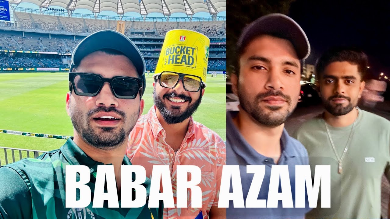 I MET BABAR AZAM | FIRST TEST MATCH (DAY 1) | PAK VS AUS | PERTH