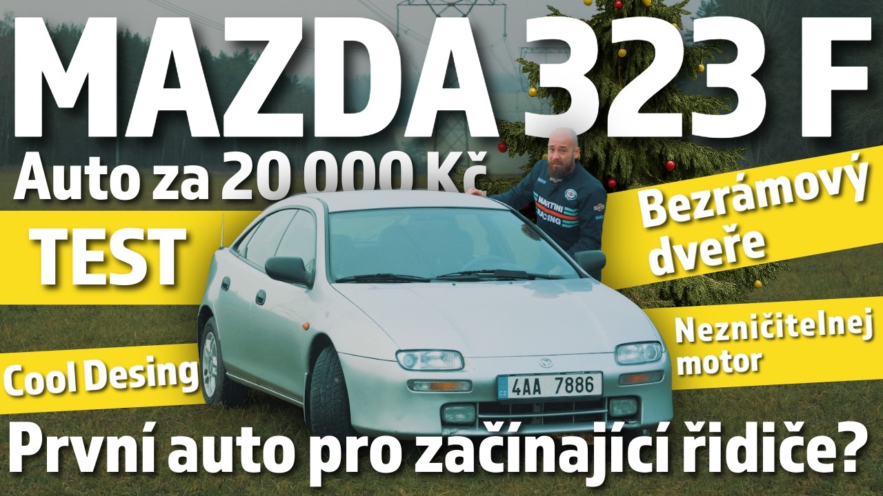 Mazda 323 F - První auto pro začínající řidiče? Bezrámový dveře a nezničitelnej motor - TEST CZ / SK