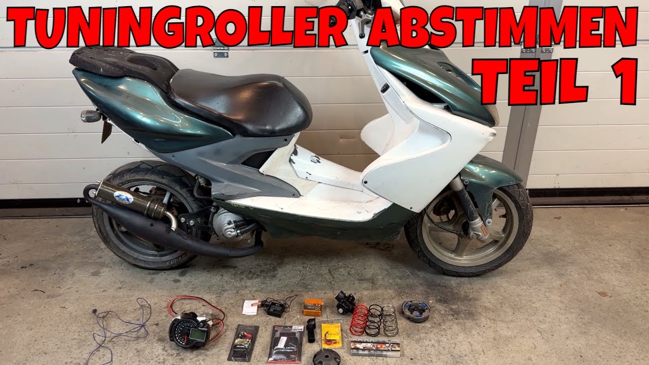Einen Tuningroller mit 70ccm komplett abstimmen Teil 1 Vorbereitung & Einbau der Teile