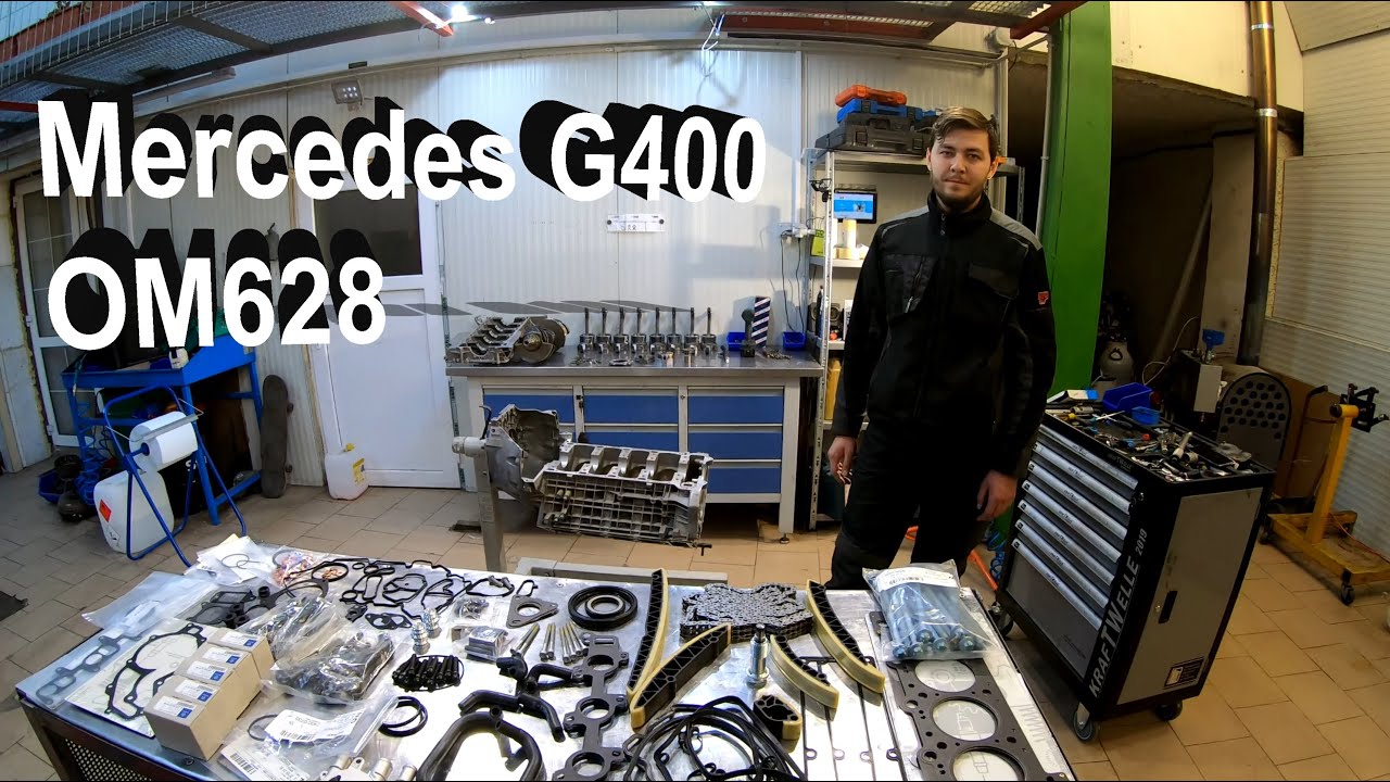 Mercedes G400 Motor OM628 (2 part)