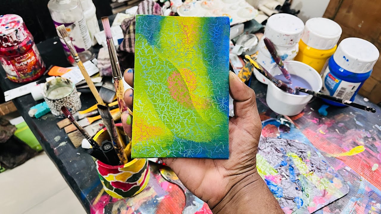 Acrylic Abstract Painting | Textured Abstract Painting #abstractpainting #texturedart #abstractart 