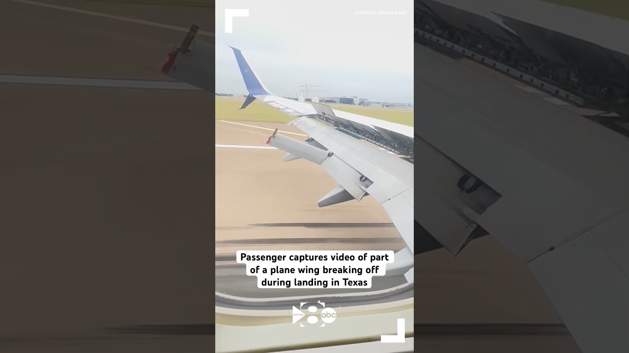 Part of plane wing breaks off during flight in Texas