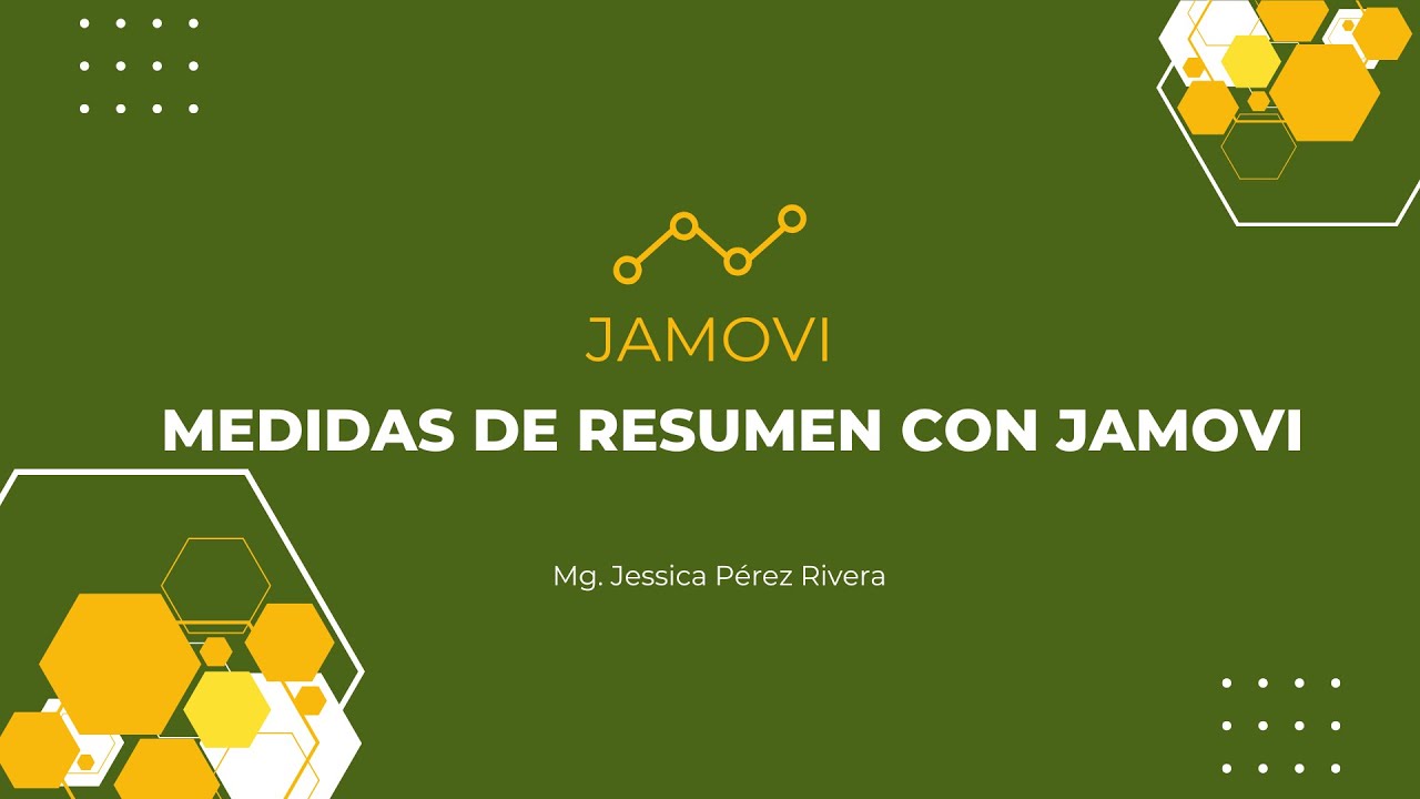 Medidas de resumen para variables cuantitativas con JAMOVI