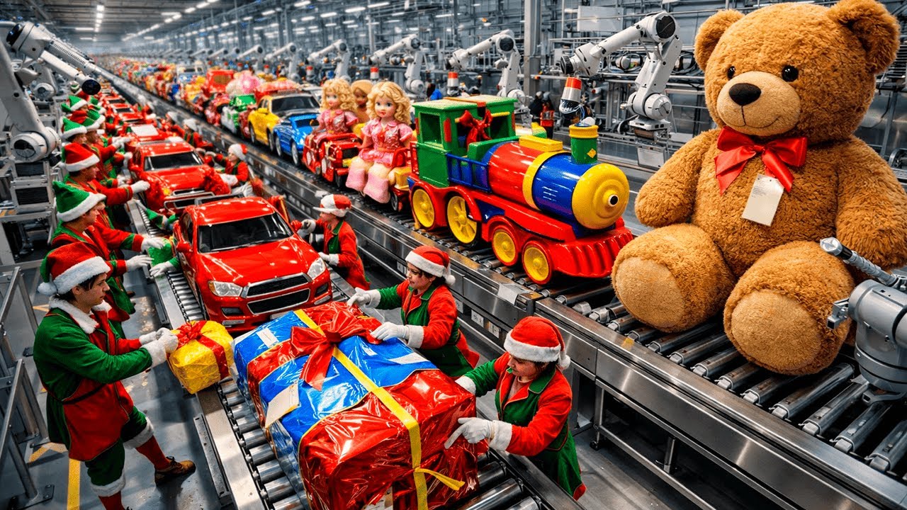 Inside Santa Claus's Giant Christmas Factory | Full Production Process