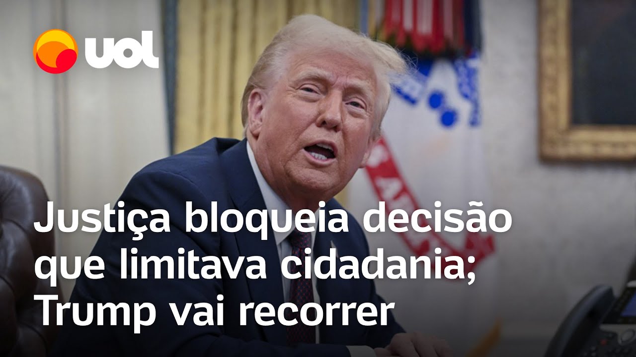 Trump recorrerá após juiz bloquear decisão que barrava cidadania para filhos de imigrantes nos EUA