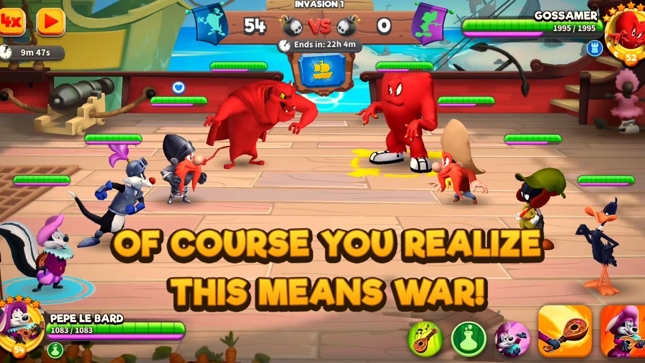 Alliance WAR Battles x4 - Looney Tunes World of Mayhem