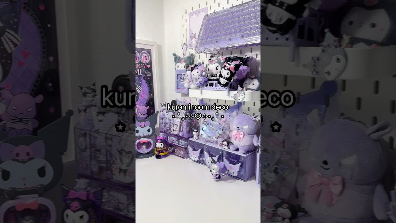 kuromi room decor! 🖤 #kuromi #sanrio #asmr #cute
