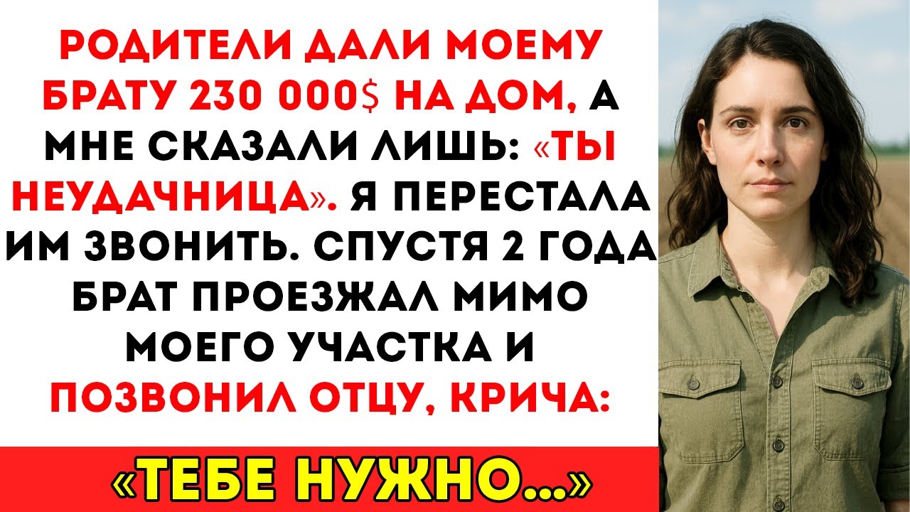 Мои родители дали моему брату $230 000 и назвали меня неудачницей. Я перестала им звонить...