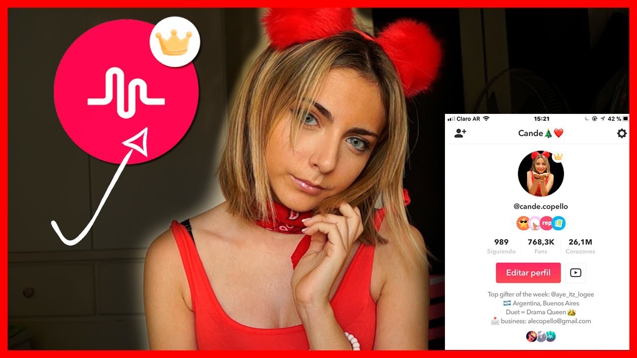 CÓMO GANAR UNA CORONA EN MUSICALLY / Cande Copello