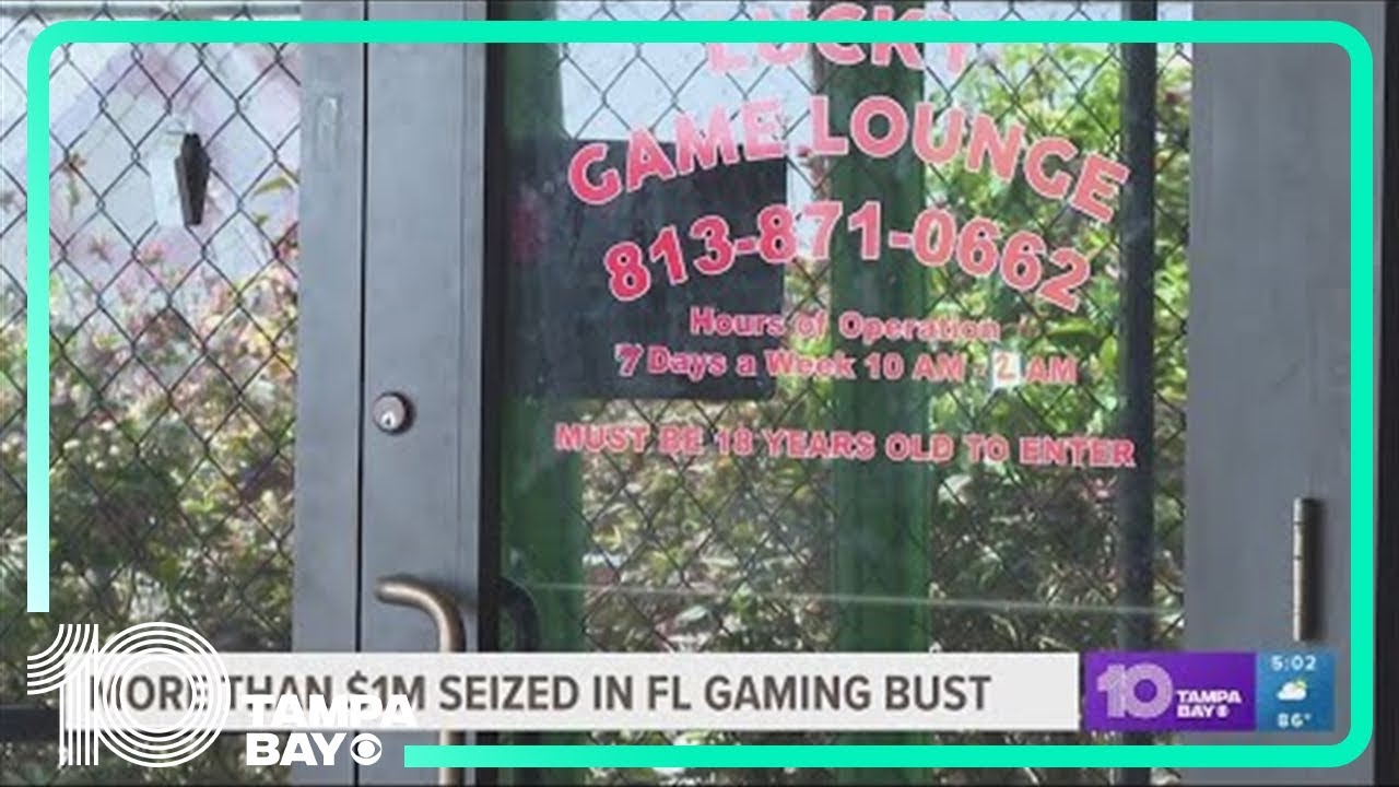 $1M seized in assets, cash in Tampa-St. Petersburg gaming bust