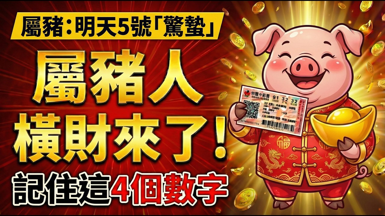 【生肖豬必看】明天3月5號「驚蟄」節氣，你的偏財旺，牢記這「4個數字」，讓你財源滾滾來！
