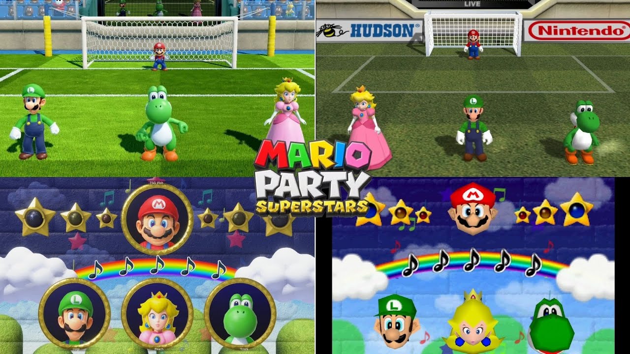 Mario Party Superstars // All 1 VS 3 Minigames & Original