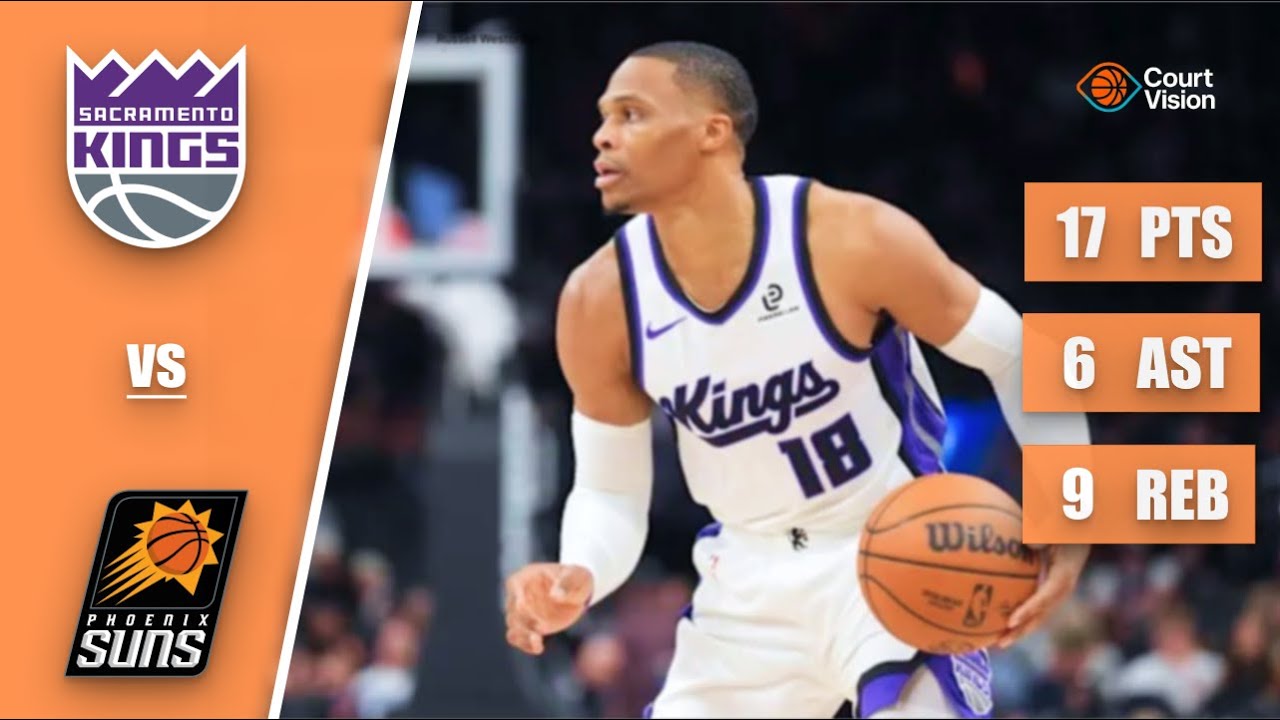Russell Westbrook - 17 Points, 6 Assists, 9 Rebounds vs Suns - 2025-26 Regular Season
