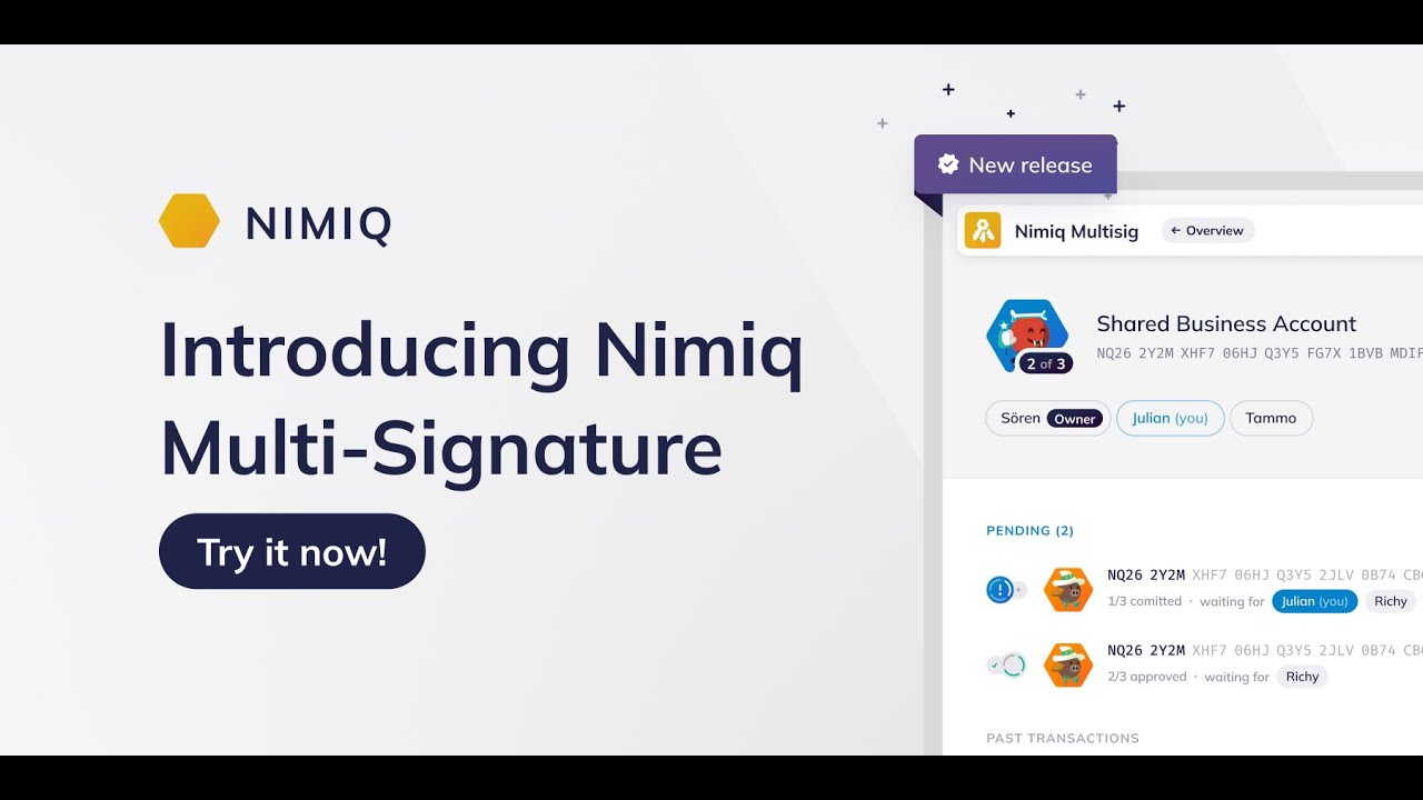 Introducing the Nimiq Multisig App | Multi-Signature Crypto Storage Made Easy!