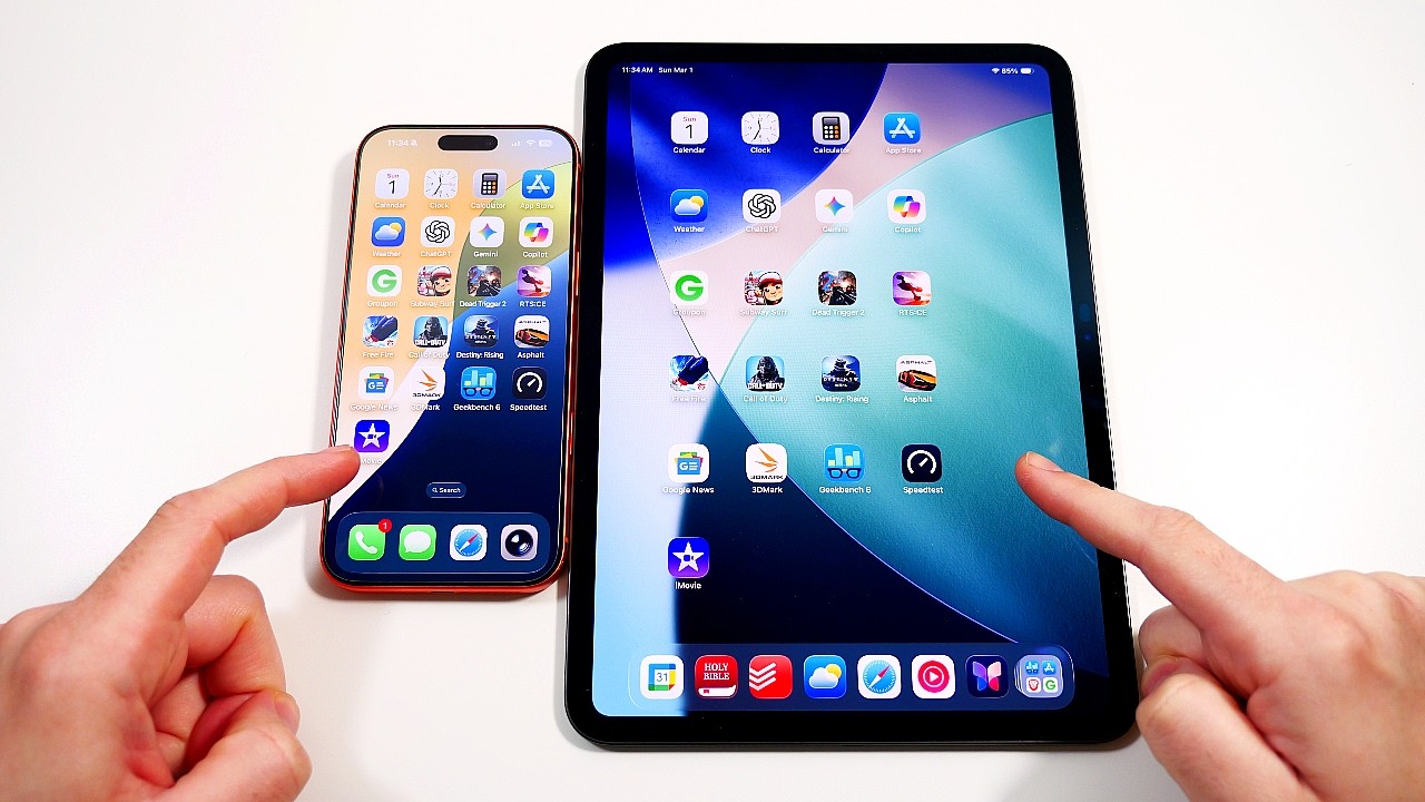 Is iPhone 17 Pro Max faster than iPad Pro?