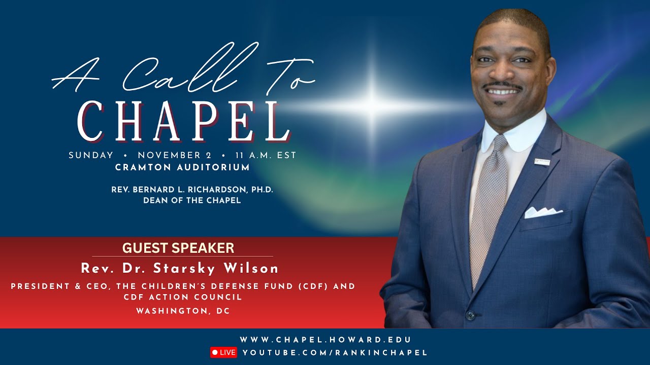 Rev. Dr. Starsky Wilson | Andrew Rankin Memorial Chapel | Howard University