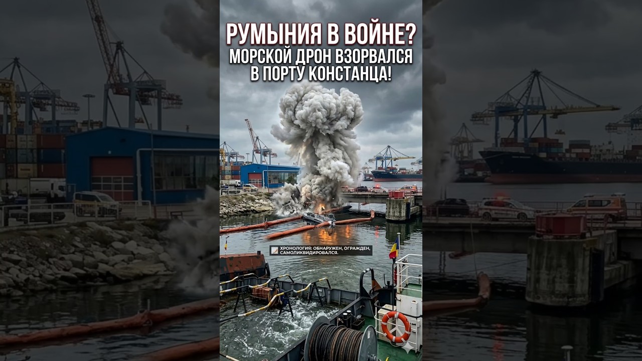 Is Romania at War? Sea Drone Explodes in the Port of Constanta!