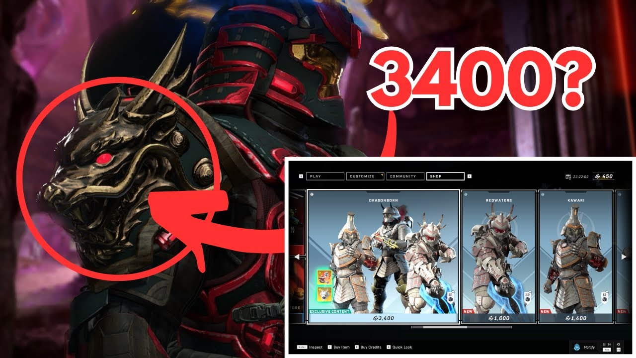 3400 CREDITS For Dragonborn Shoulders in Halo Infinite Shop TODAY!