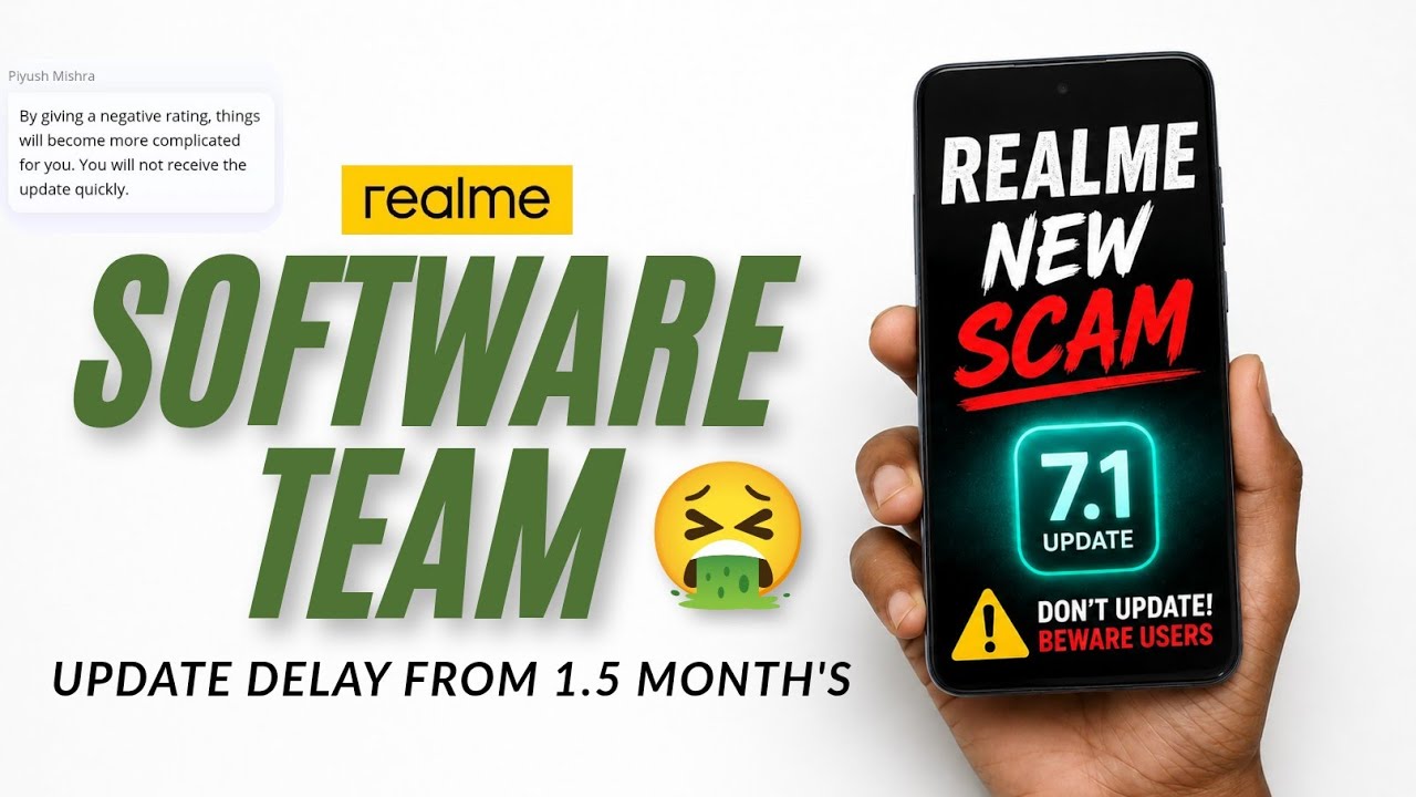 REALME SOFTWARE TEAM SCAM 7.1 UPDATE 🤮