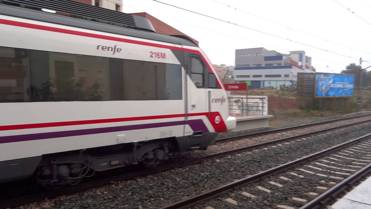 2 Malaga City local trains at El Pinillo
