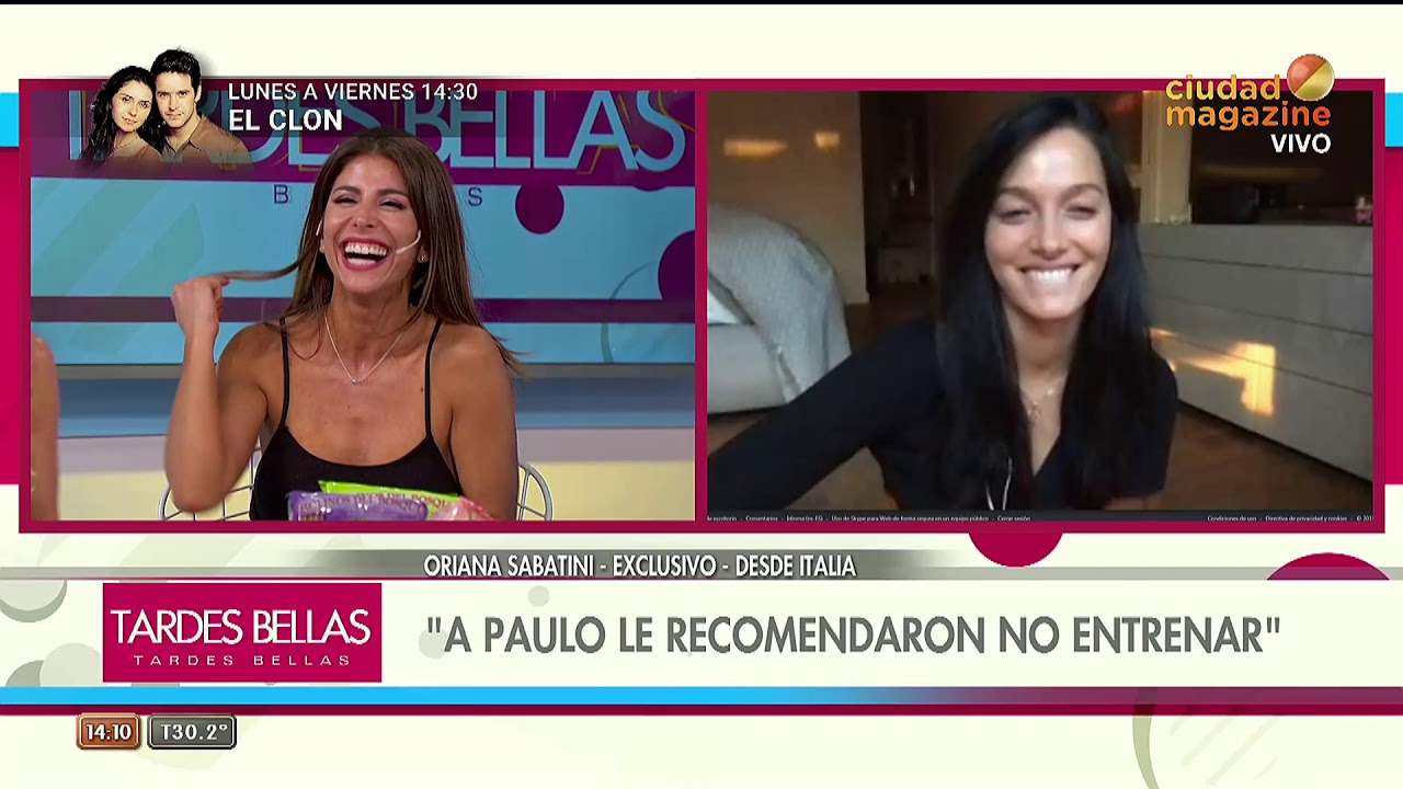 Oriana Sabatini en cuarentena: 
