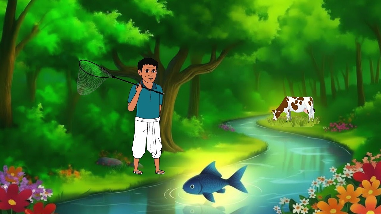 विचित्र झील ओर जादुई मछली | Jadui Machli | Kahaniyan | Hindi Kahani | cartoon story
