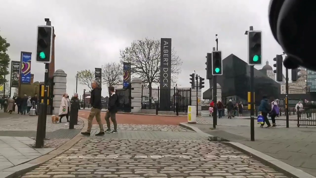 a drive through Liverpool. Lime Street - Albert Dock-Tuebrook