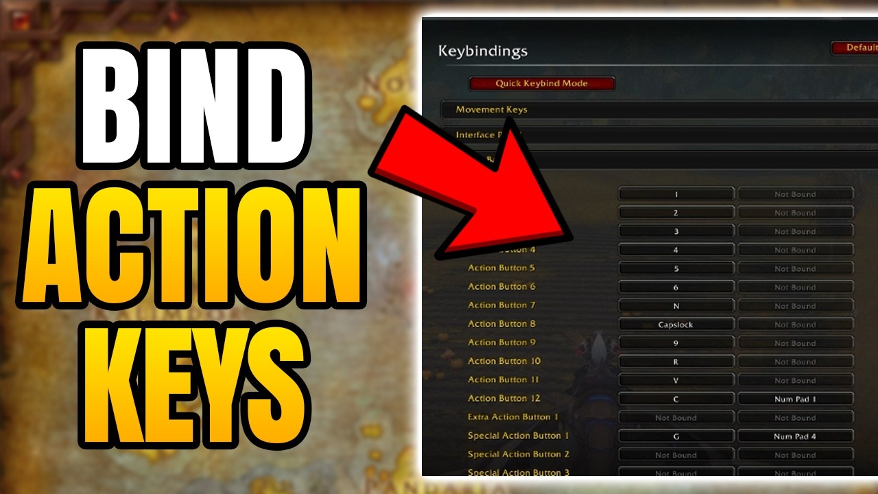 World of Warcraft &ndash; Как назначить клавиши на панели действий | Простая настройка клавиш в WoW Cla...