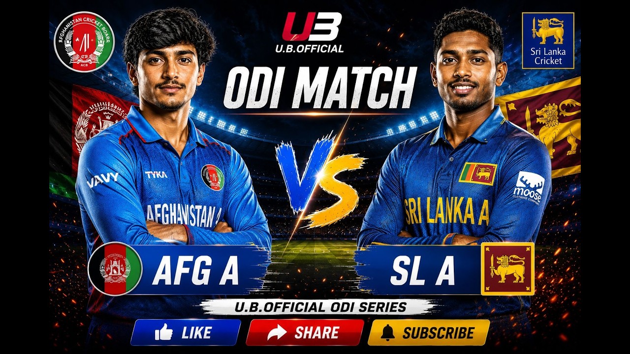 Srilanka A vs Afghanistan A, 3rd Unofficial ODI Live Score & Commentary SL-A vs AFG-A 3rd Match