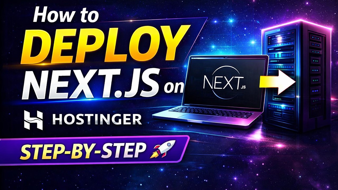 How to Deploy Next.js on Hostinger (Step-by-Step) | Node.js Hosting Full Guide 2026 💻