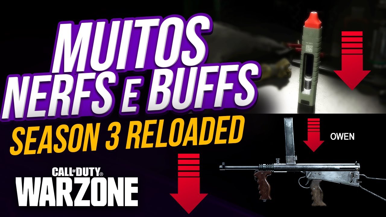 MUDOU TUDO no WARZONE de NOVO! - Escopetas e Pistolas Nerfadas, 300 de vida em Rebirth e muito mais!