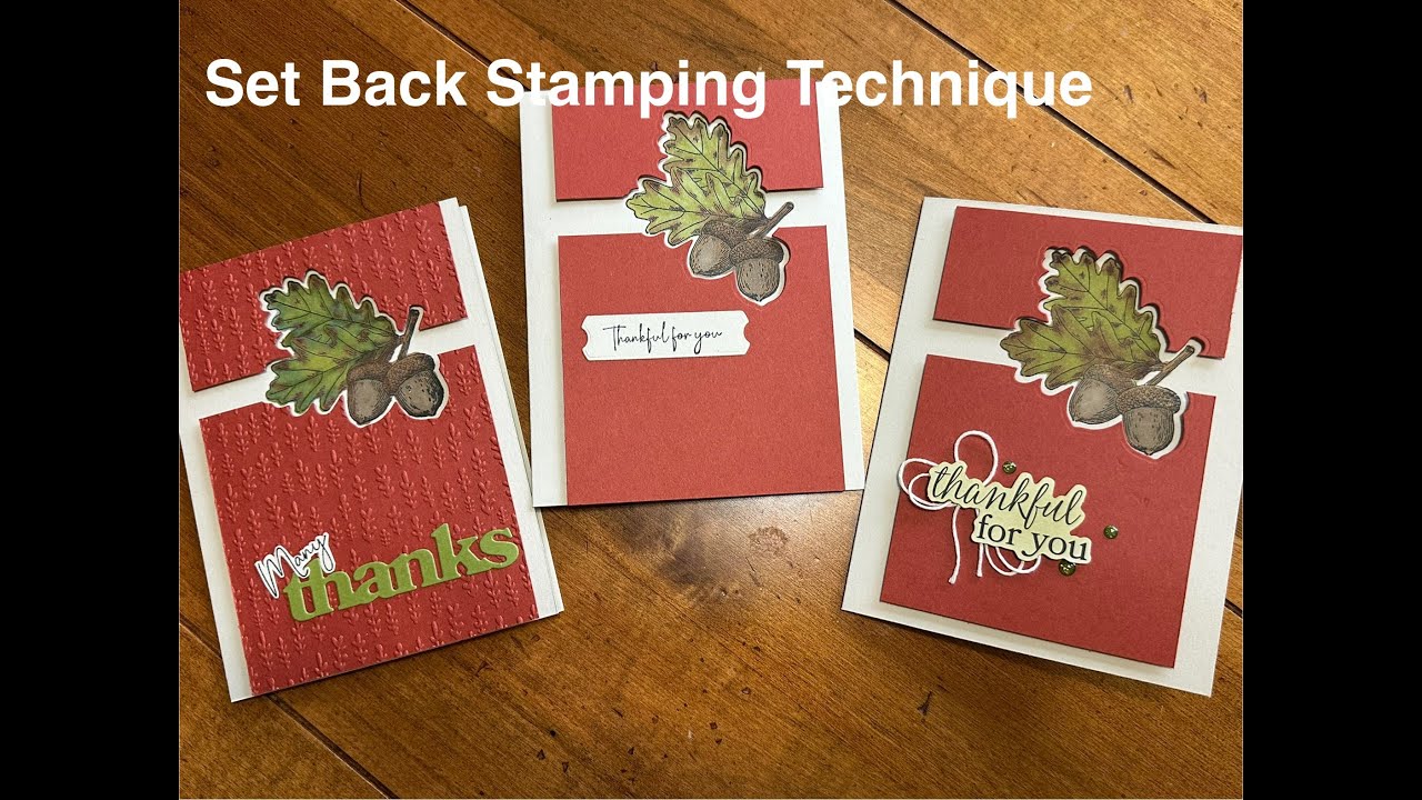 Stampin&rsquo; Up! Gathering Moments | Set Back Stamping Technique Tutorial