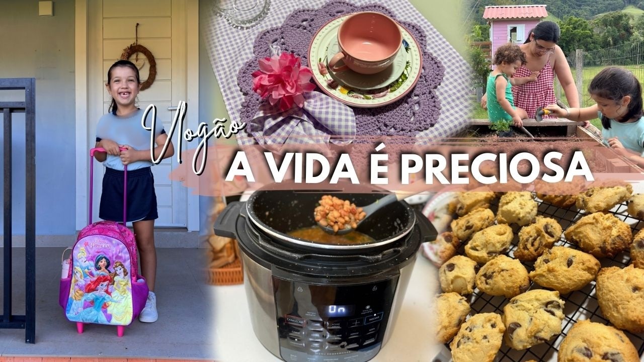 VLOG MAIS UM INICIO MUITO ESPECIAL volta as aulas, cookies perfeitos e reflexão