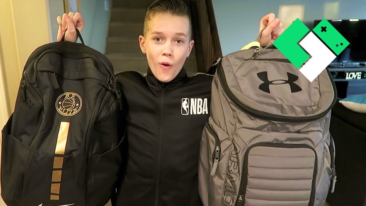 New Backpacks! What's Inside?  (1.3.19) | Clintus.tv