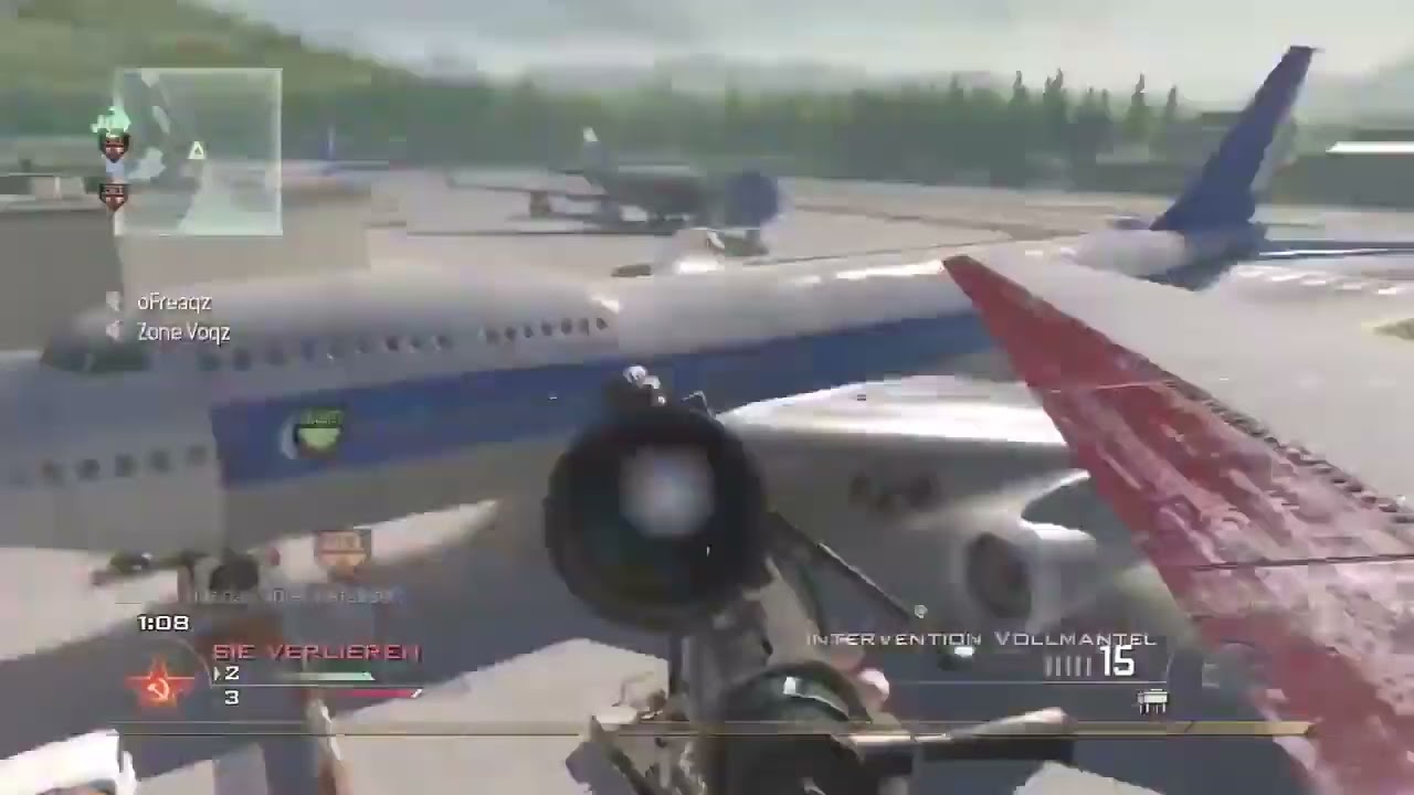 MW2 Sick Plane Trickshot on Terminal GWK! Insane Combo!