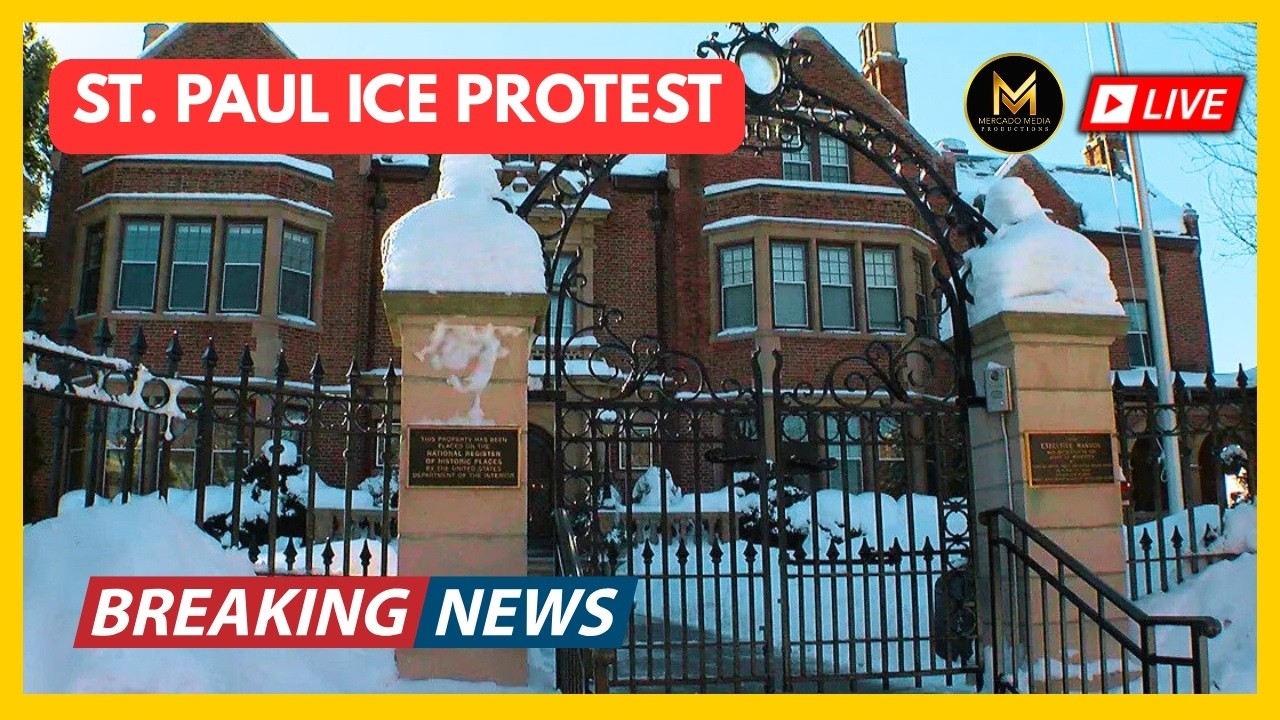 ICE Protest at the Governors Mansion  - St Paul, MN