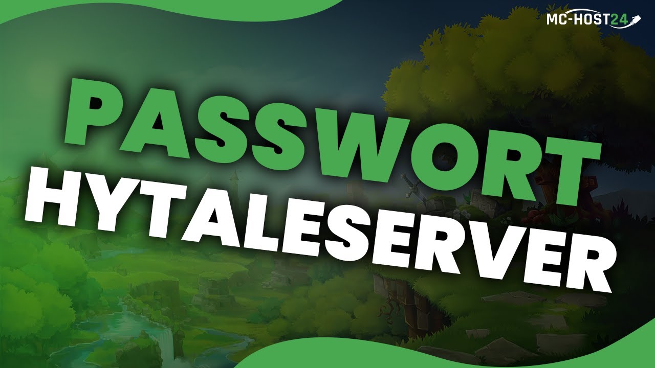 Securing a Hytale server with a password | MC-HOST24 Tutorial