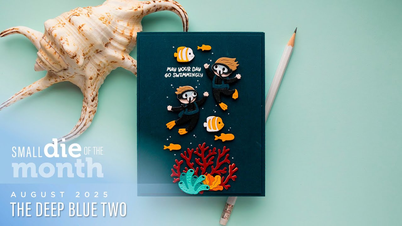 Spellbinders August 2025 Small Die of the Month – The Deep Blue Two