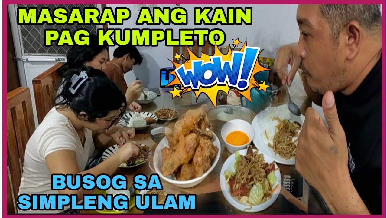MGA ANAK NAMIN NI PUREHELP KATULONG KO SA PAG LUTO NG ULAM PANCIT AT MANOK OK NA