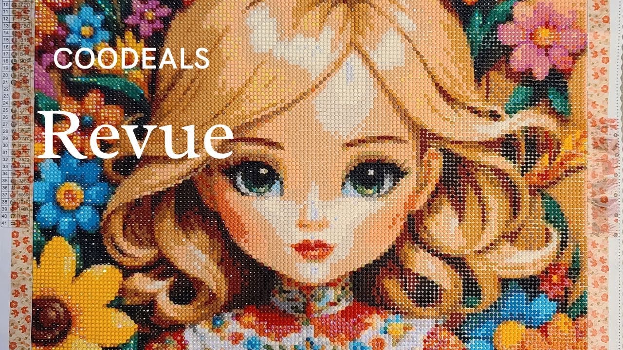 Diamond painting: Revue et mise en portfolio (Coodeals)